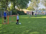 Mini Toernooitje op Sportpark Het Springer met S.K.N.W.K. JO7 en De Jonge Spartaan JO7 (137/174)